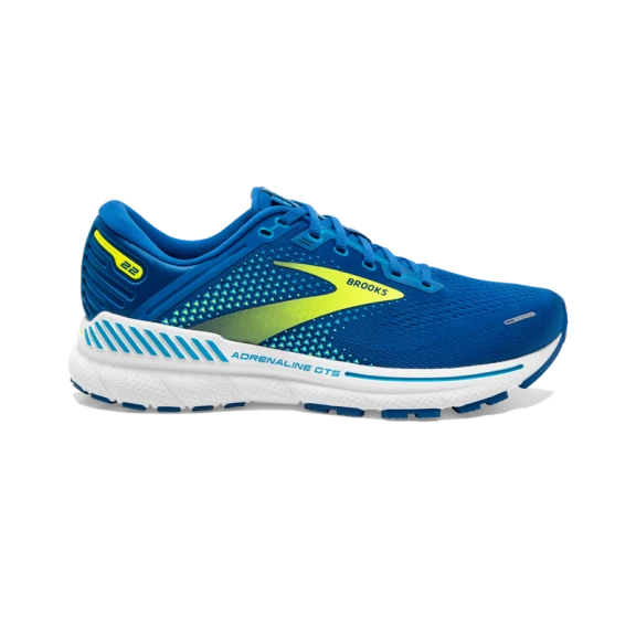 Zapatillas Brooks Adrenaline GTS 22 Azul Amarillo Hombre 1 Zapatillas Brooks Adrenaline GTS 22 Azul Amarillo Hombre