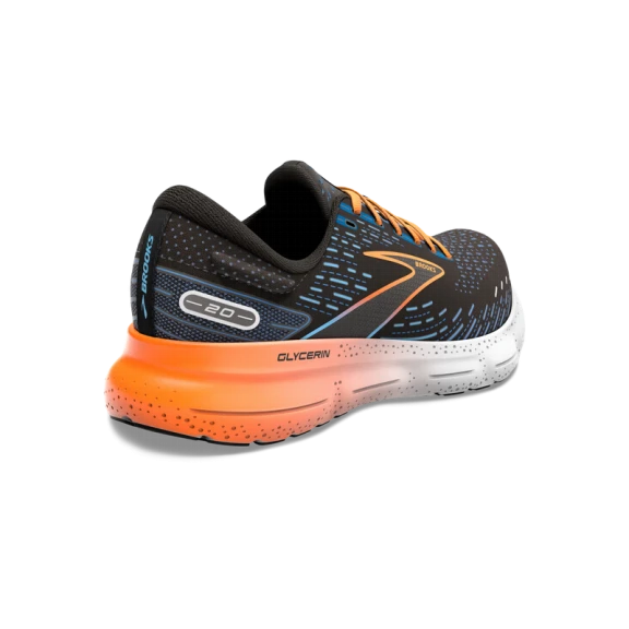 Zapatillas Brooks Glycerin 20 Negro Azul Naranja Hombre 4 Zapatillas Brooks Glycerin 20 Negro Azul Naranja Hombre - Imagen 4