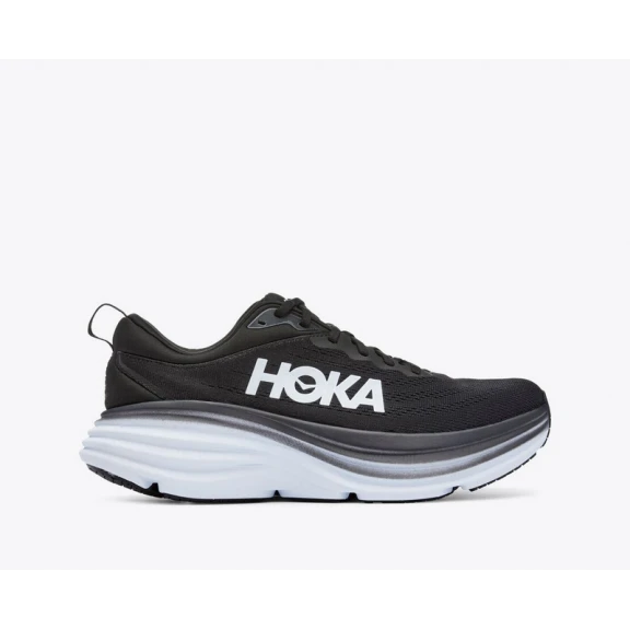 Zapatillas Running Hoka Bondi 8 Negro Blanco Hombre 1 Zapatillas Running Hoka Bondi 8 Negro Blanco Hombre