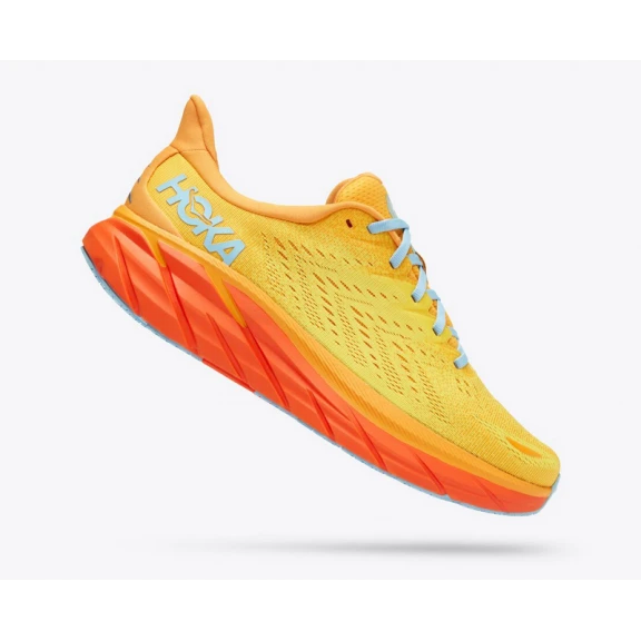 Zapatillas Running Hoka Clifton 8 Amarillo Naranja Hombre 3 Zapatillas Running Hoka Clifton 8 Amarillo Naranja Hombre - Imagen 3