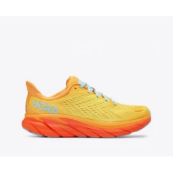 Zapatillas Running Hoka Clifton 8 Amarillo Naranja Hombre