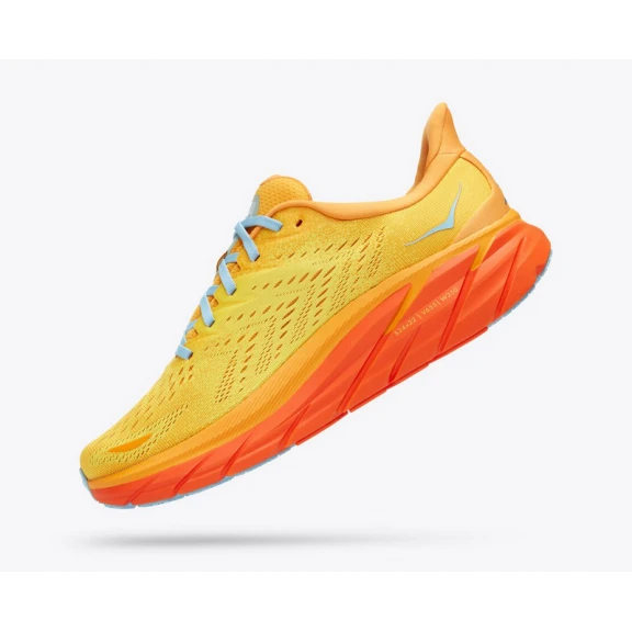 Zapatillas Running Hoka Clifton 8 Amarillo Naranja Hombre 5 Zapatillas Running Hoka Clifton 8 Amarillo Naranja Hombre - Imagen 5