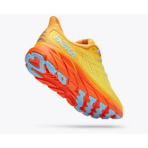 Zapatillas Running Hoka Clifton 8 Amarillo Naranja Hombre 6 Zapatillas Running Hoka Clifton 8 Amarillo Naranja Hombre - Imagen 6