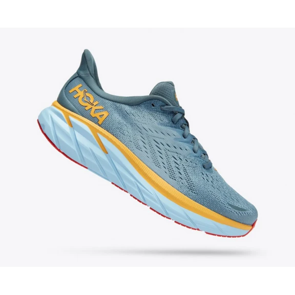 Zapatillas Running Hoka Clifton 8 Azul Amarillo Hombre 3 Zapatillas Running Hoka Clifton 8 Azul Amarillo Hombre - Imagen 3