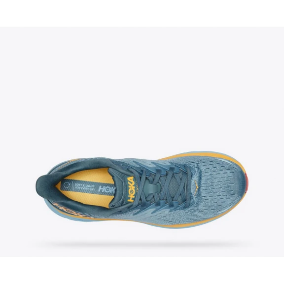 Zapatillas Running Hoka Clifton 8 Azul Amarillo Hombre 7 Zapatillas Running Hoka Clifton 8 Azul Amarillo Hombre - Imagen 7