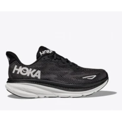 Zapatillas Running Hoka Clifton 9 Negro Blanco Hombre
