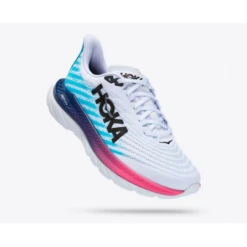 Zapatillas Running Hoka Mach 5 Blanco Azul Rosa Hombre -Zapatillas Tienda zapatillas running hoka mach 5 blanco azul rosa hombre 2